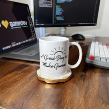 Load image into Gallery viewer, iHeartGameDev Mug | "A Great Day to Make Games"